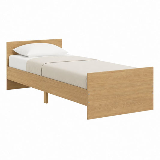 Einzelbett Bettgestell Eiche Dekor rechteckig 90 x 200 cm