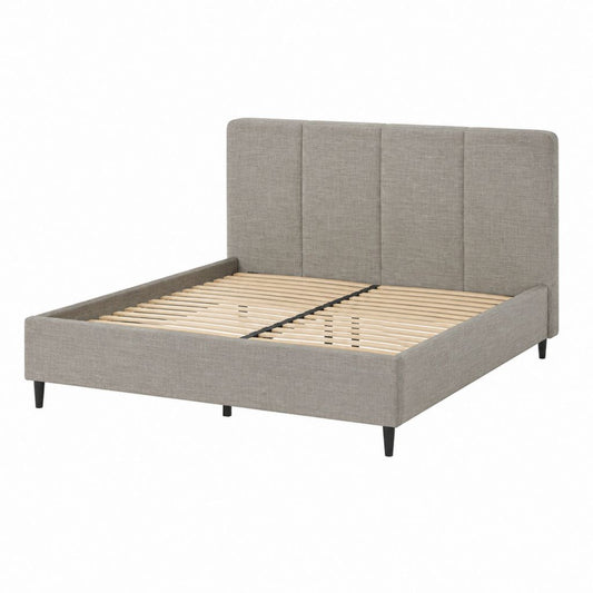 Polsterbett Doppelbett Hellgrau Polyester Rechteckig 180 x 200 cm mit Lattenrost